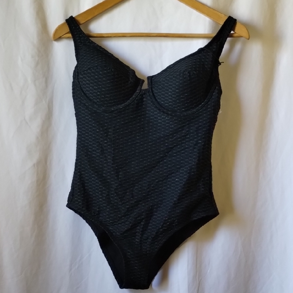 Elegant Black One-Piece Swimsuit